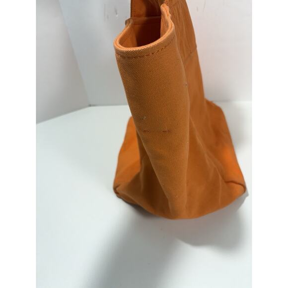 J.McLaughlin Logo Tote Bag Canvas Orange J Mc‎ Laughlin Large Purse RARE - Picture 4 of 10